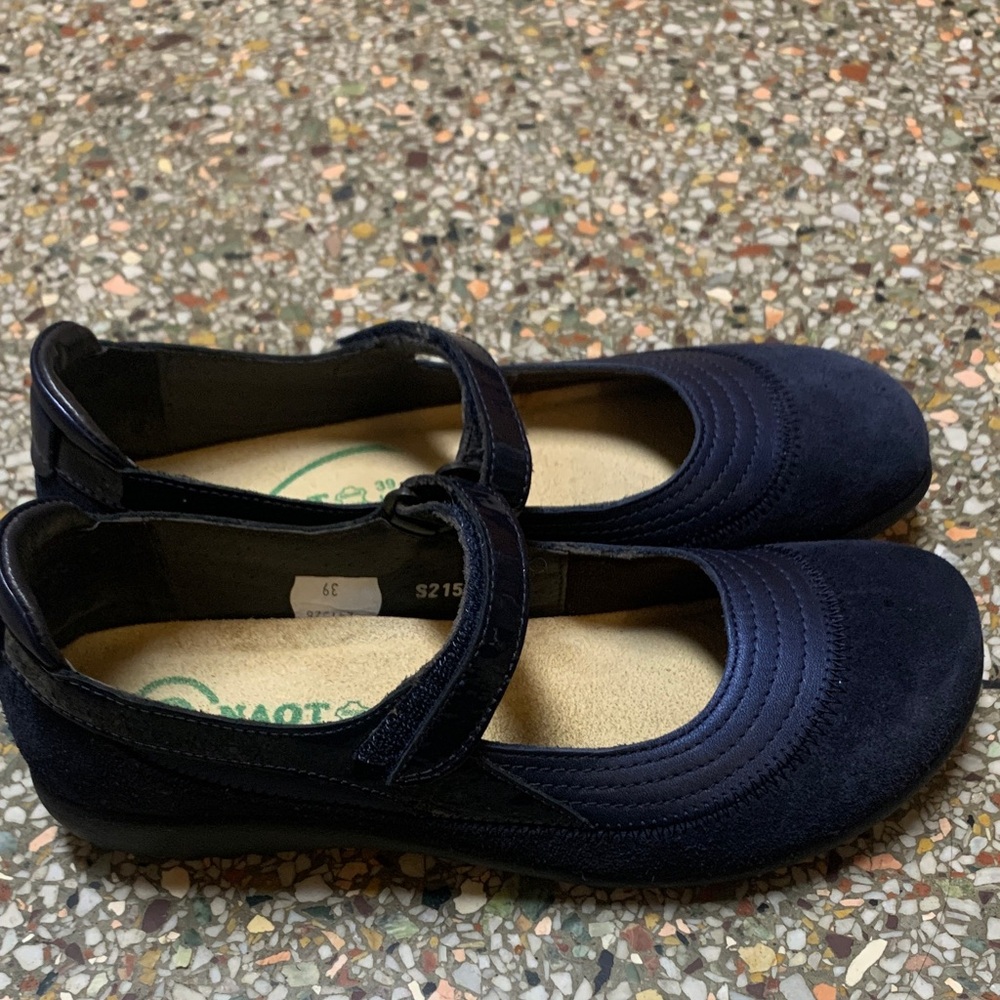 Naot Dark Blue Mary Jane Flats